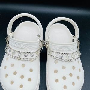 Crocs Exclusive Silver Sun Shine Ring Chain